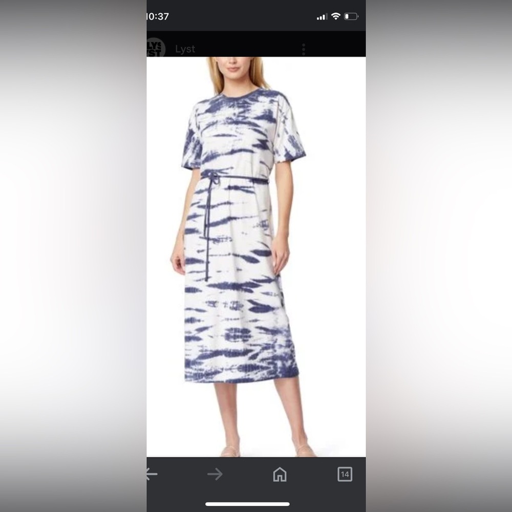 C&C California Finn muscle tye dye rshirt dress small NWT